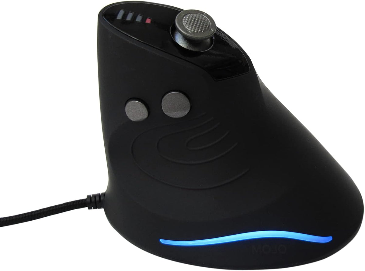 MOJO - Ratón vertical silencioso para juegos, ergonómico para juego...