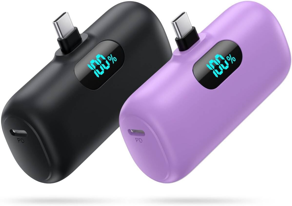 Paquete de 2 cargadores portátiles pequeños para iPhone 18\/17\/16\...