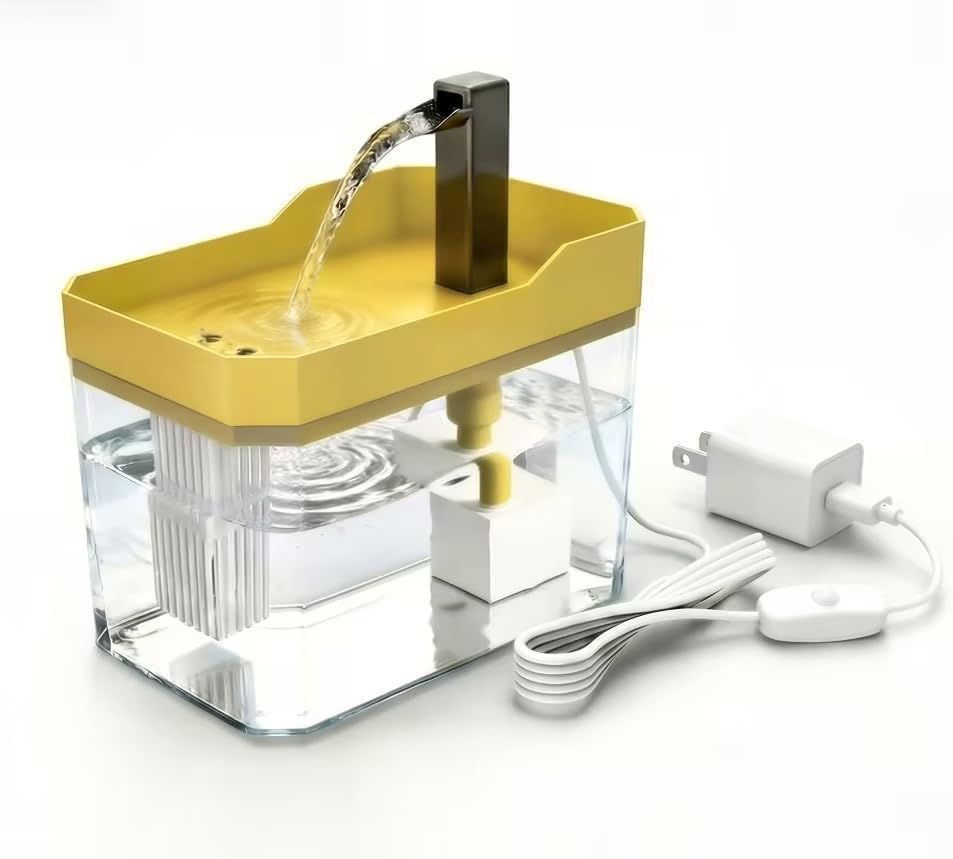Fuente de agua linda para gatos pequeños de 1.5 L, dispensador de a...