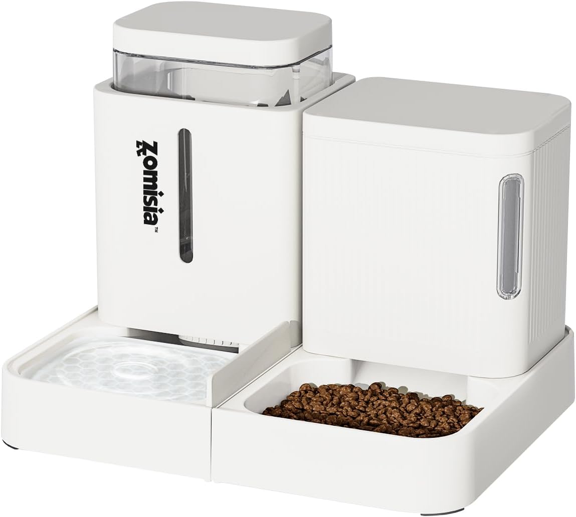 ZOMISIA Alimentador Gravity para gatos y dispensador de agua, 0.8 g...
