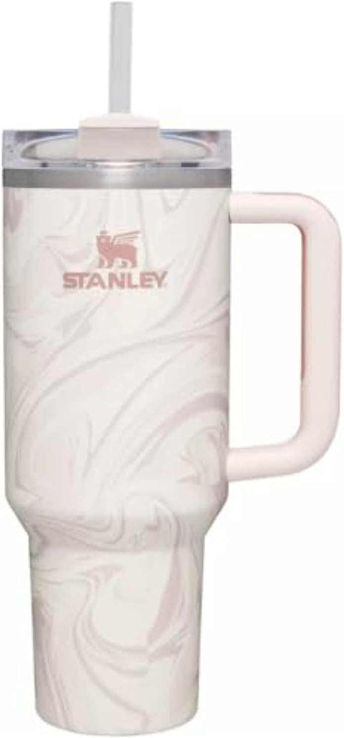 STANLEY QUENCHER VASO H20 ESTADO DE FLUJO ROSA CUARZO SWIRL 40OZ