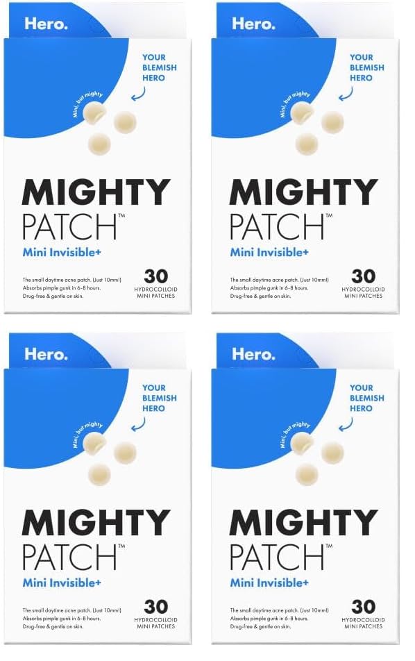 Mighty Patch Mini parches Invisible+ - Parches de espinillas hidroc...
