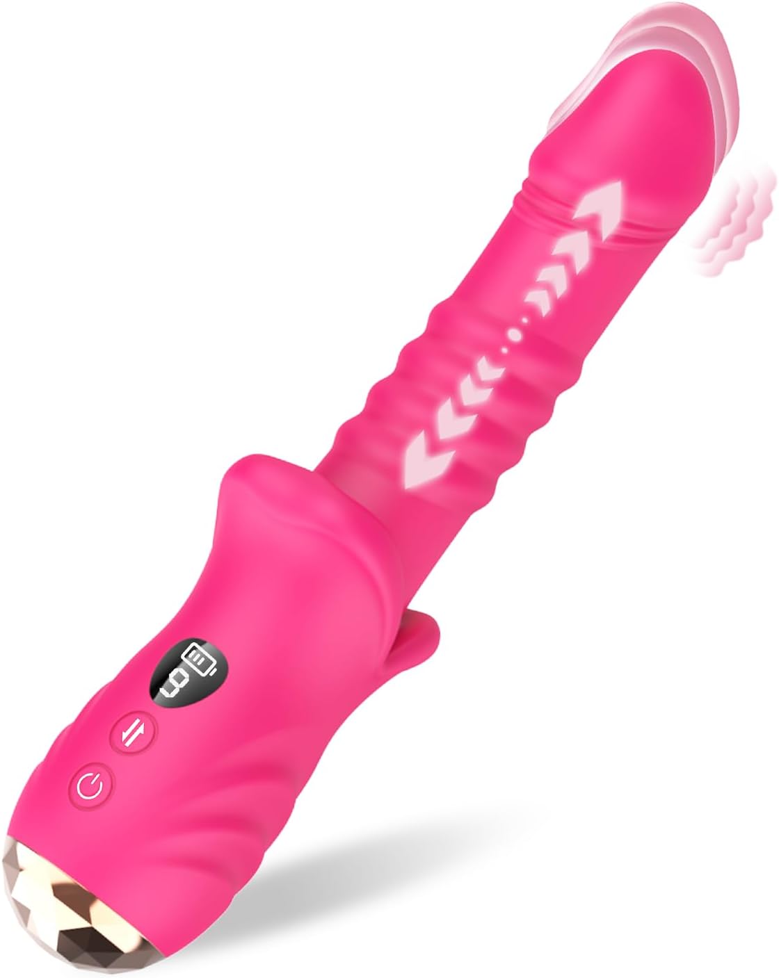 DFEUSY Vibrador propulsor en forma de boca de rosa y mini vibrador...