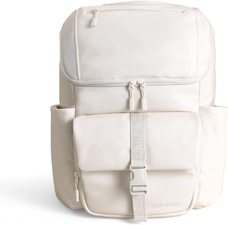 Itzy Ritzy Belong - Mochila tipo cubo (crema) | Cuenta con bolsillo...