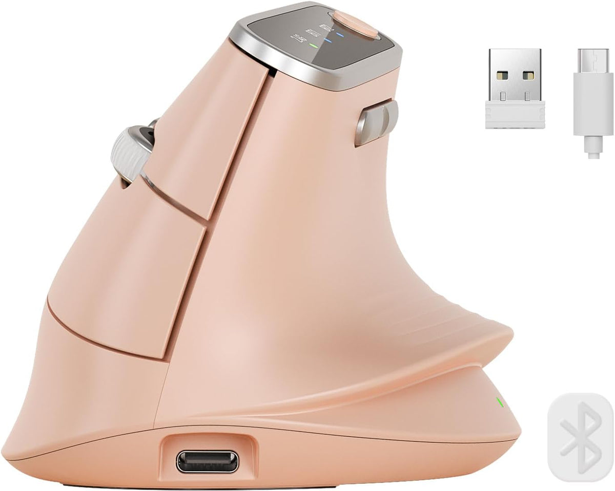 SABLUTE MAM4 - Mouse vertical ergonómico para manos M\/L, 8K DPI, d...