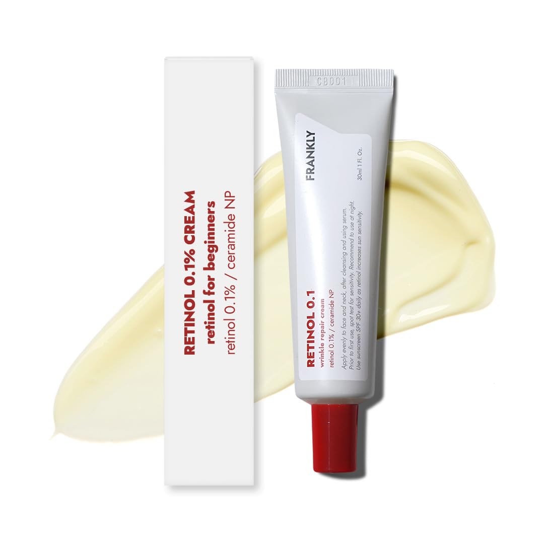 FRANKLY Retinol 0.1% Crema, 1.01 fl oz - Retinol coreano para princ...