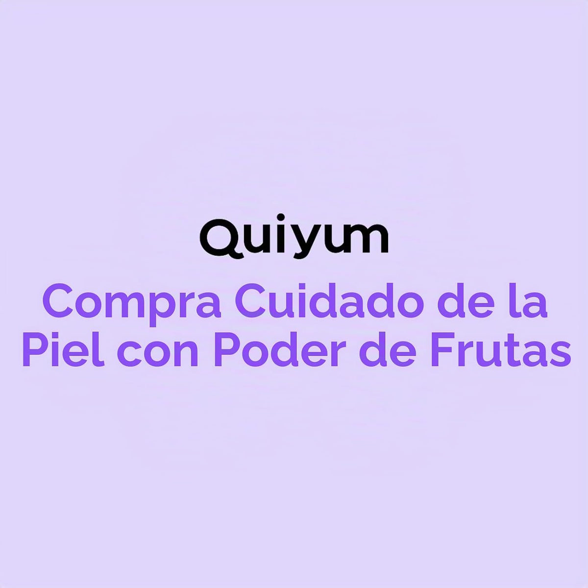 QUIYUM Set de cuidado de la piel de frutas para pieles sensibles y...