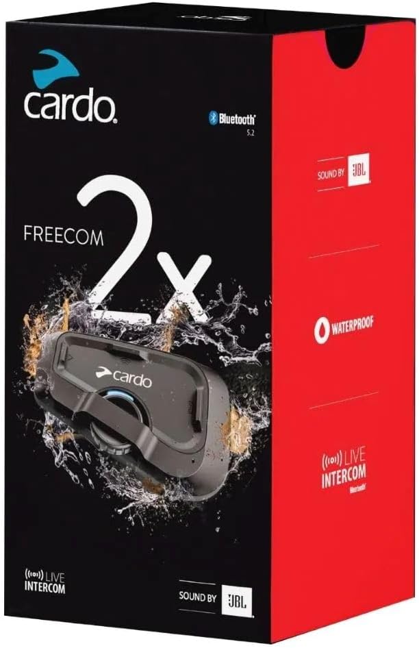 Cardo Systems FREECOM 2X - Intercomunicador de 2 vías con conexión...