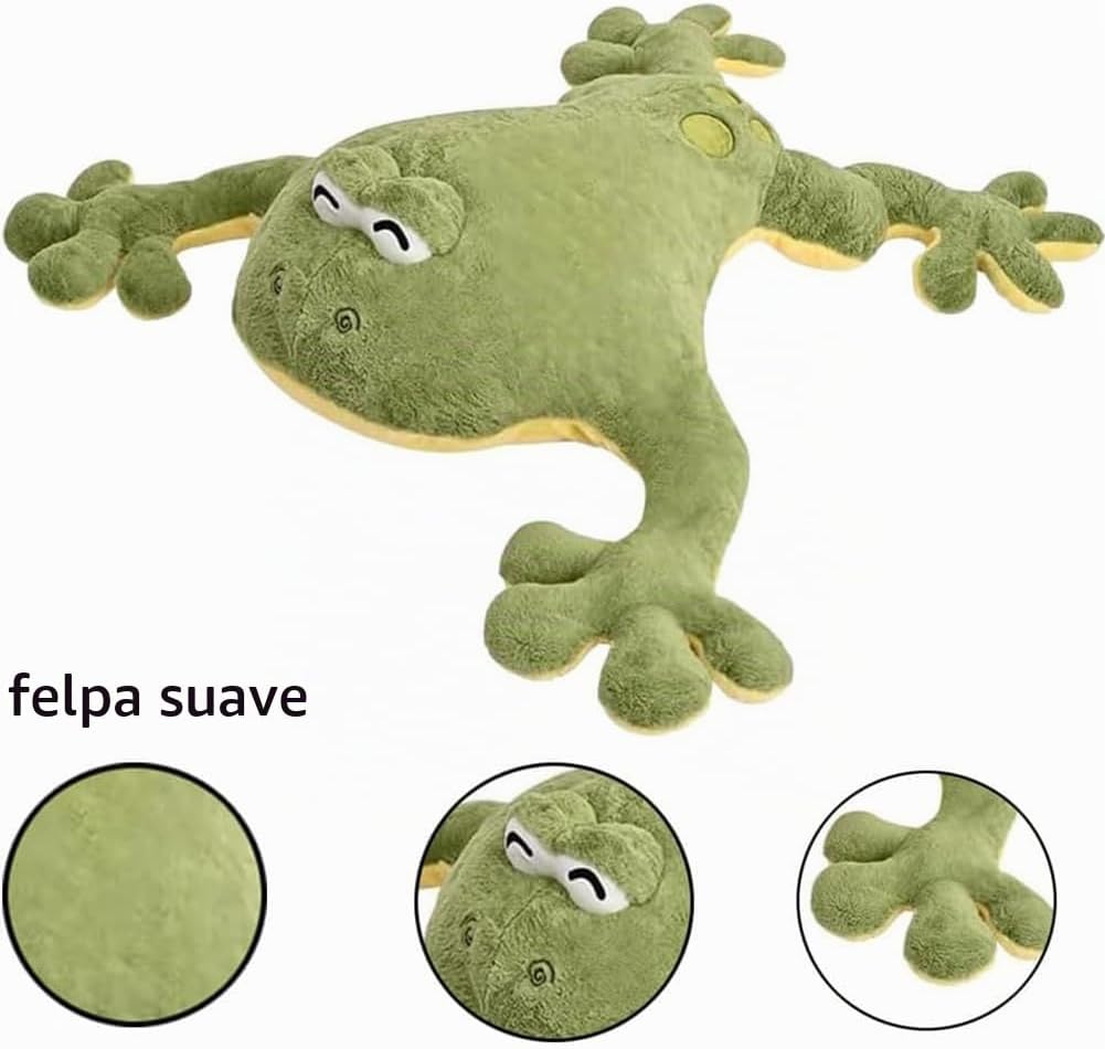 Huniupore - Peluche de rana grande, rana verde, 47.2 pulgadas | Alm...