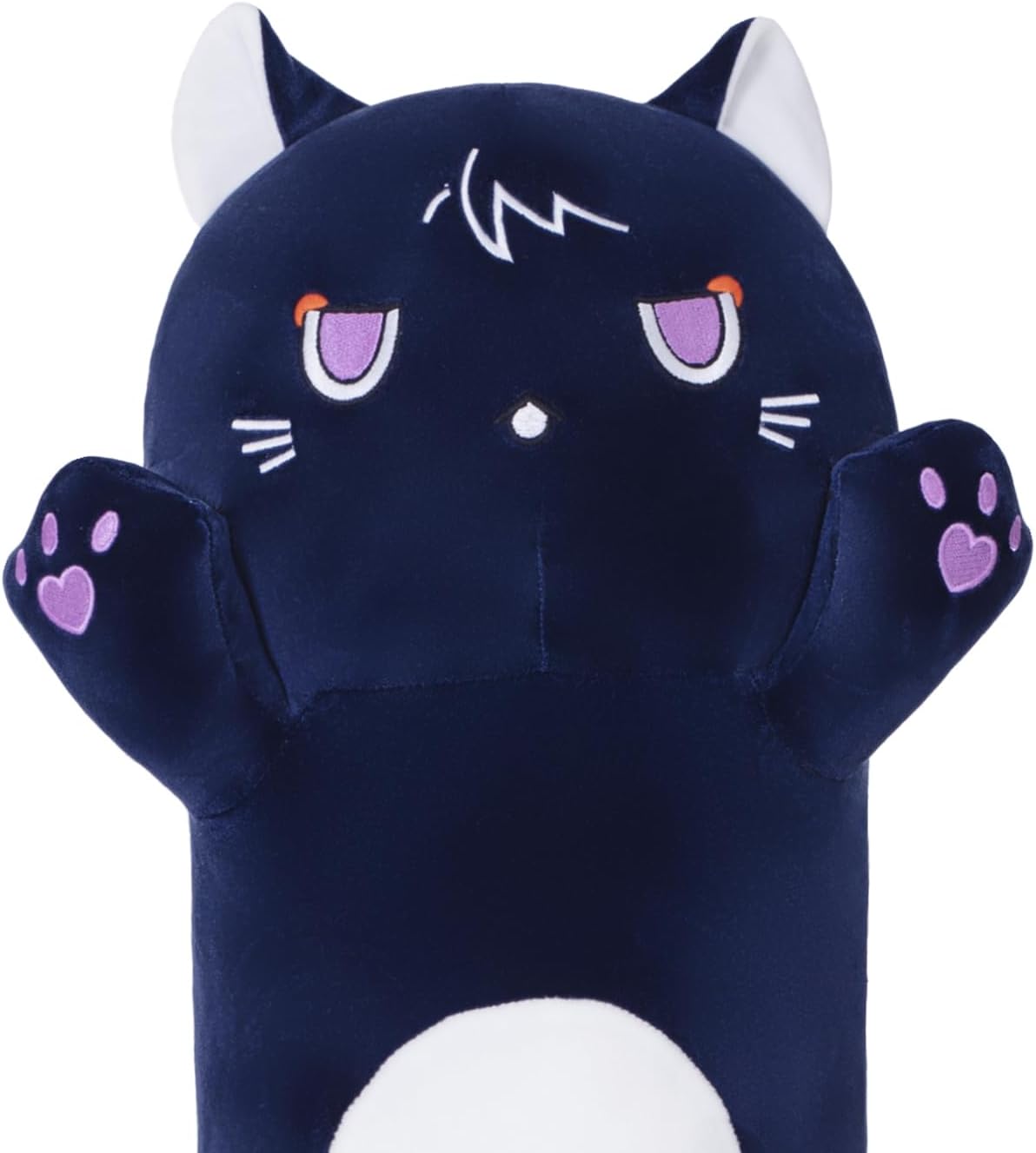 MIAOHAHA Genshin - Almohada larga de peluche de gato Genshin, almoh...