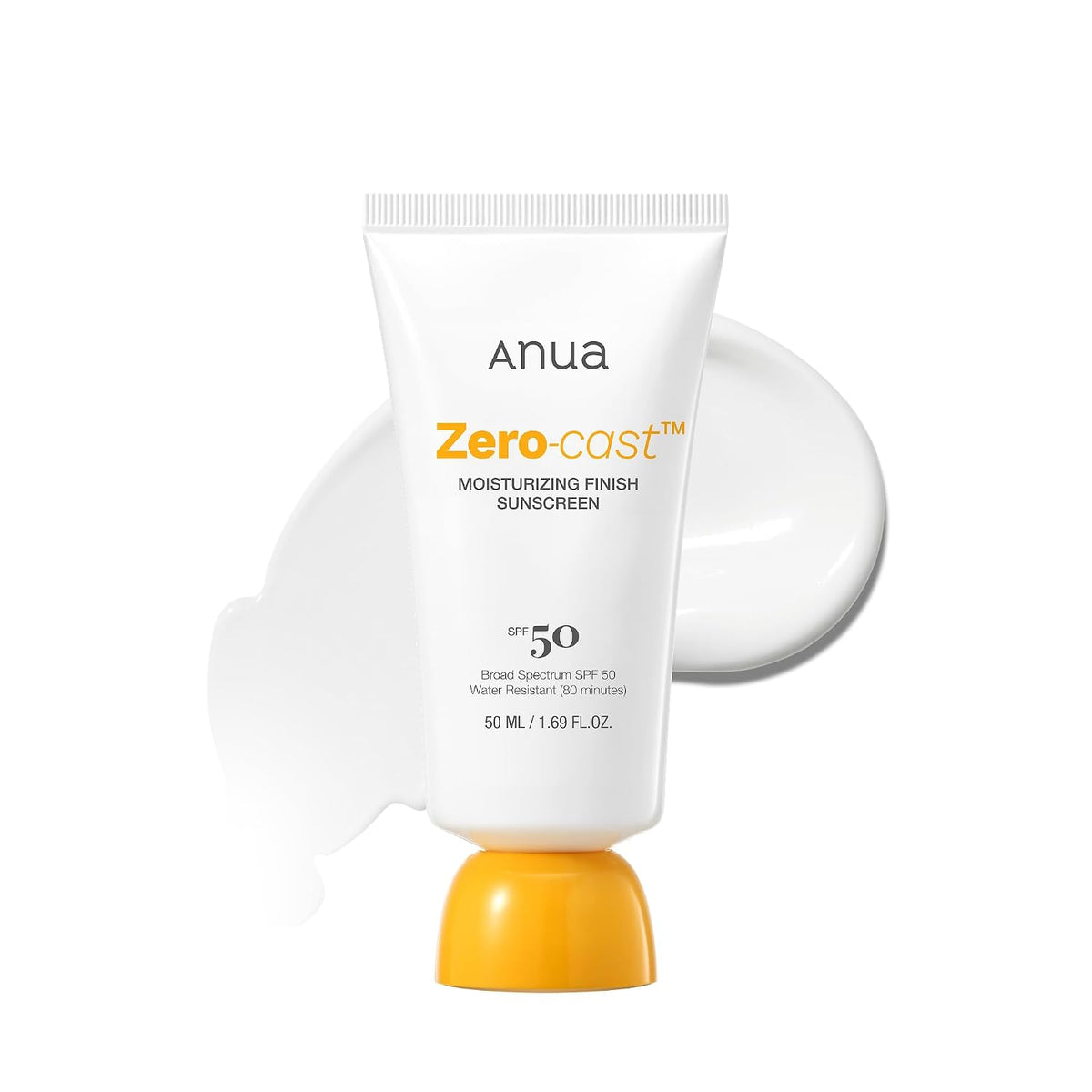 Anua Protector solar hidratante Zero-Cast SPF 50, 1.69 fl oz | Prot...