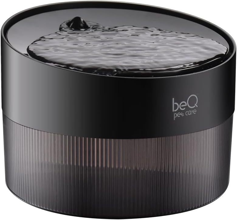 beQ Fuente de agua para gatos, dispensador de agua ultra silencioso...