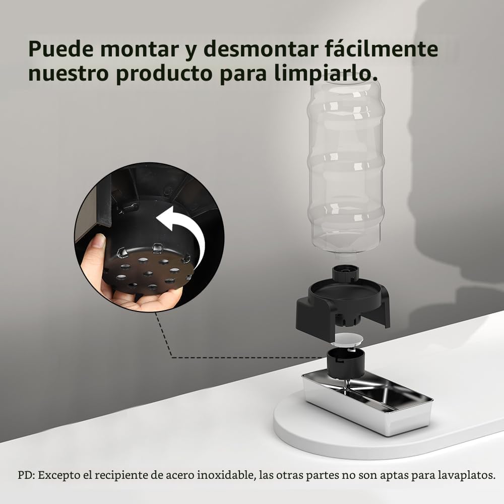 PAKEWAY Dispensador de agua para perros de 2.4 galones: gran capaci...