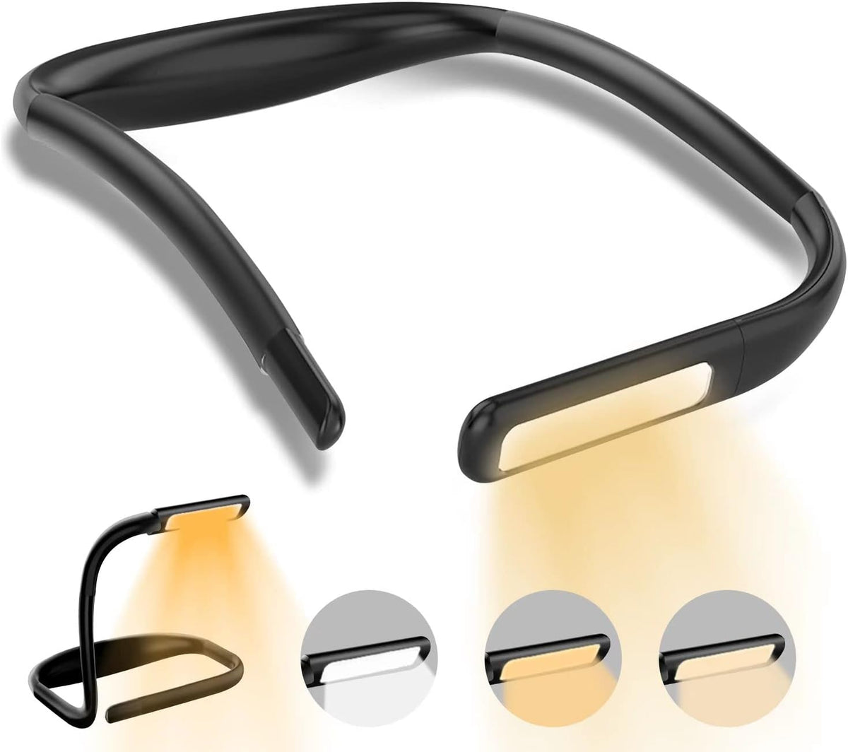 LALAKU - Luz de lectura LED para el cuello, luces de libro para lee...