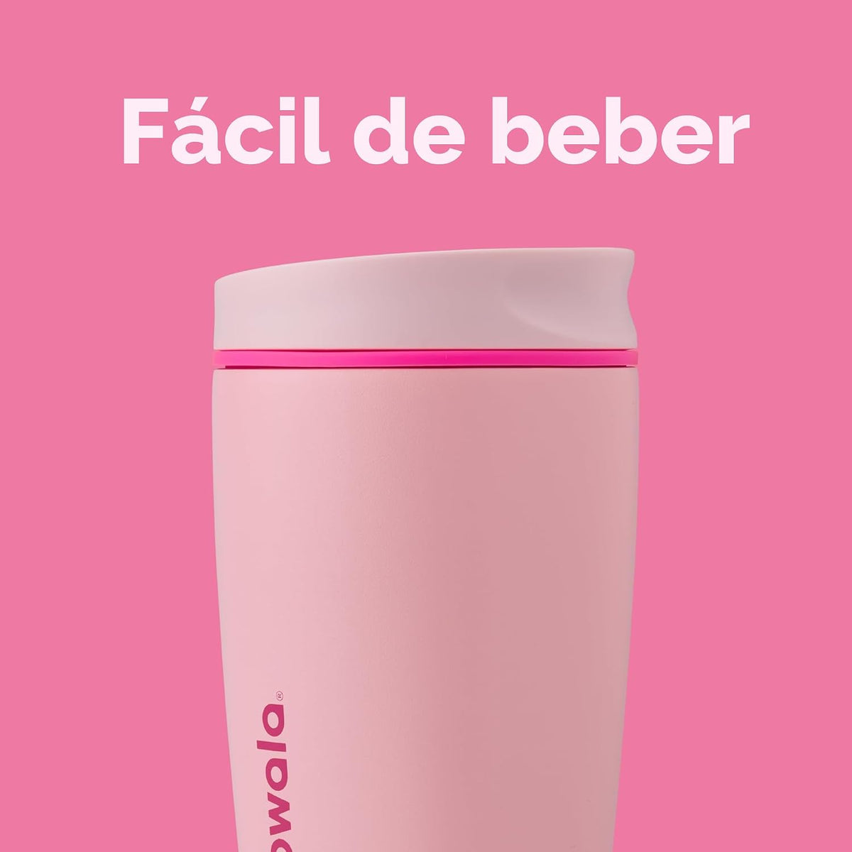 Owala SmoothSip Slider - Vaso de café aislado de acero inoxidable,...