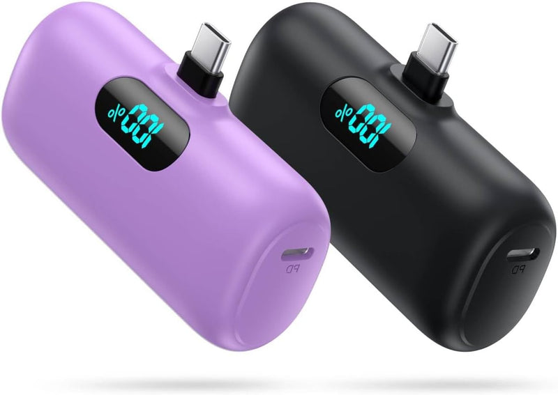 [Paquete de 2] Cargador portátil para iPhone 17\/16\/15, mini USB C...