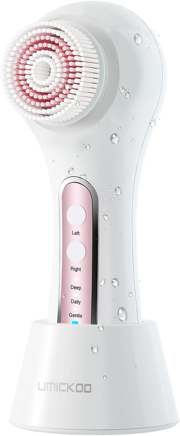 UMICKOO Cepillo de limpieza facial eléctrico, depurador facial gira...
