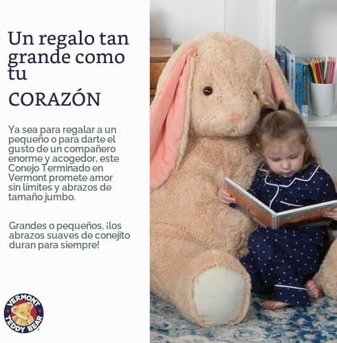 Vermont Teddy Bear Peluche gigante de conejo de Pascua de 4 pies |...