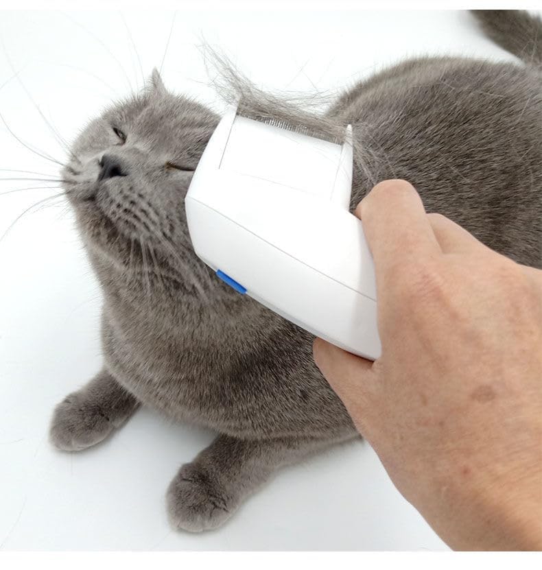 SHXMWINSY Peine eléctrico para mascotas \u2013 Peine de aseo para m...