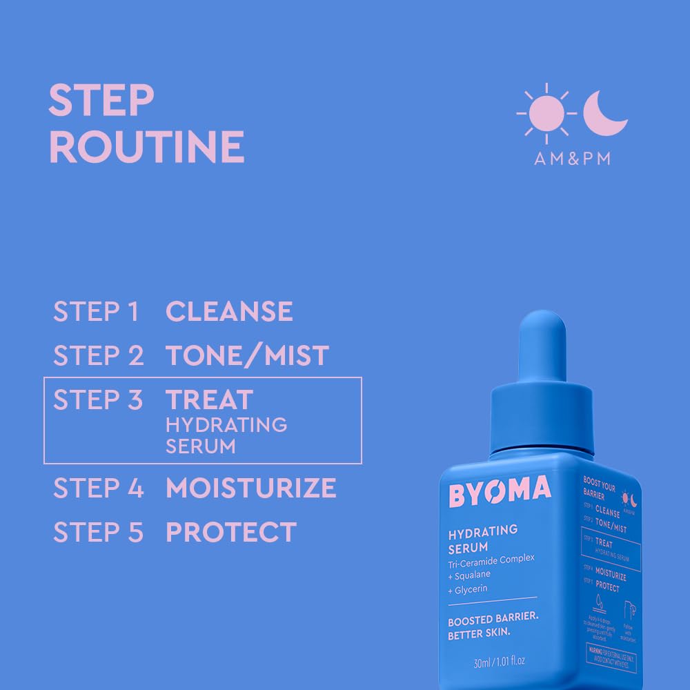 BYOMA Suero hidratante - Suero facial hidratante | Fórmula ligera,...