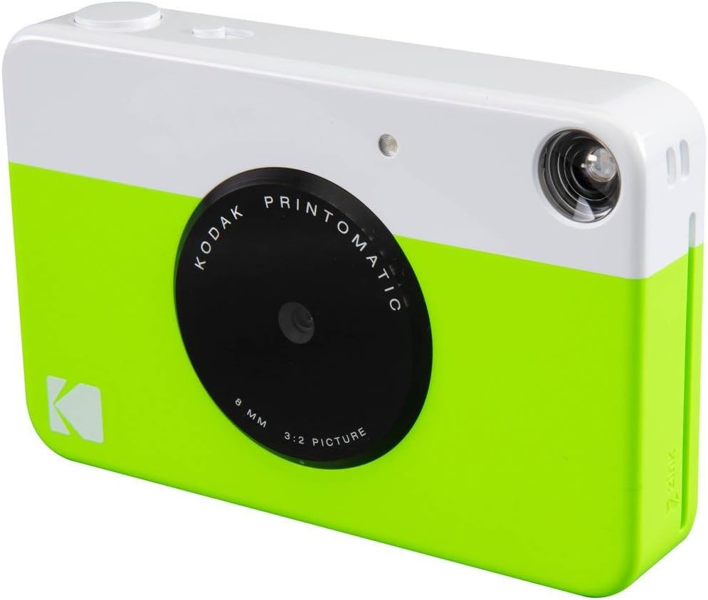 Kodak Printomatic - Paquete de cámara instantánea (verde) Zink Pape...