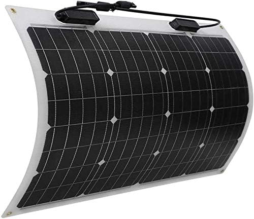 Renogy Panel Solar Flexible de 50 Vatios 12 Voltios Monocristalino...