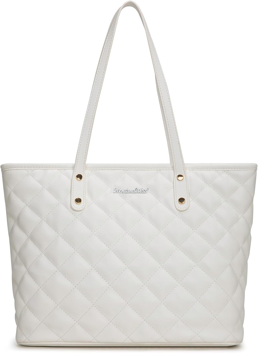 Montana West Quilted Tote Bag for Women Shoulder Bag Fashion Handba...