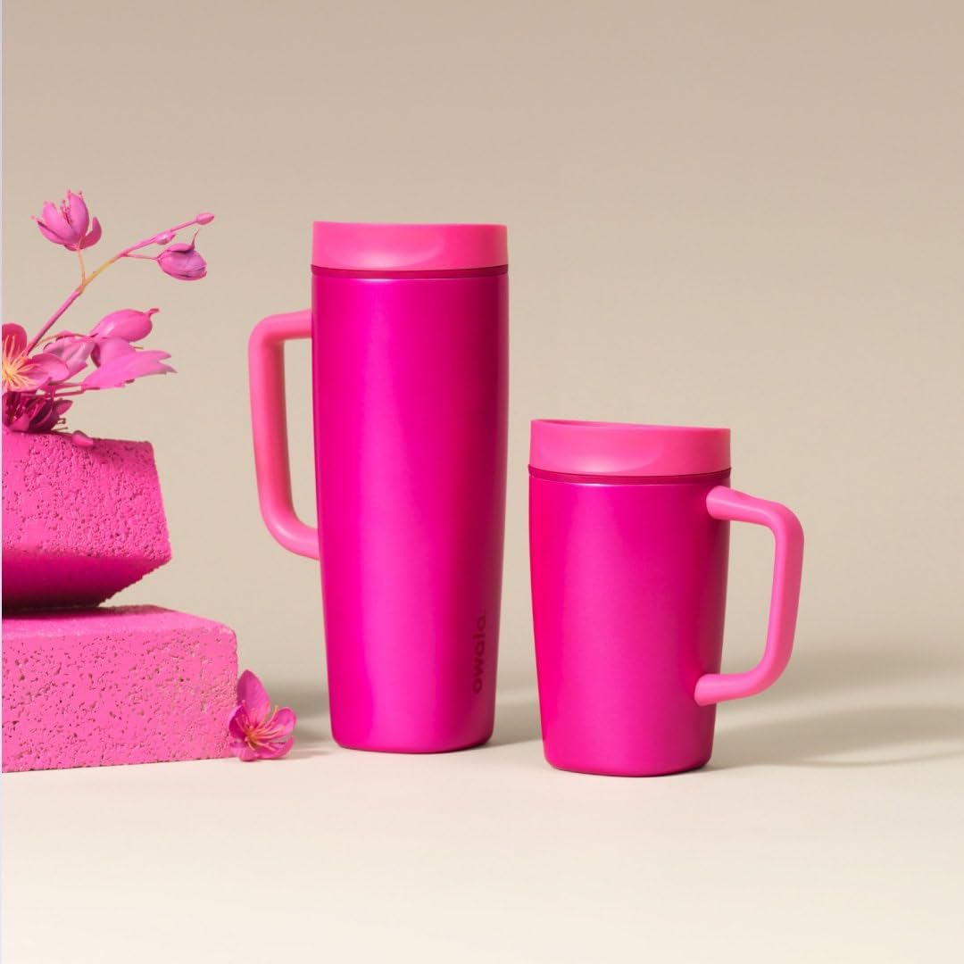 Owala SmoothSip Slider - Taza de viaje aislada de acero inoxidable...