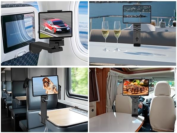 Elokipoe Soporte universal para tableta de avión, soporte de viaje,...