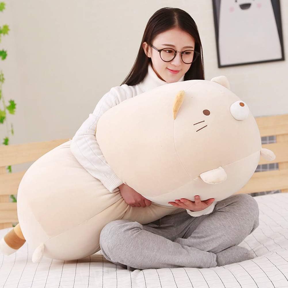 ERDAO Almohada de Felpa de Gato Grande, Juguete Muñeca de Animales...