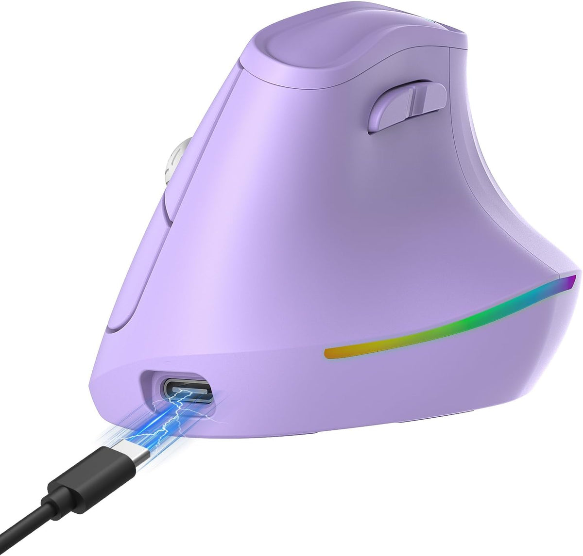 KYSONA Ratón ergonómico inalámbrico de 57°, mouse vertical, mouse d...