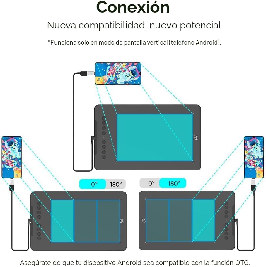 XPPen - Tableta de dibujo Deco 01 V3 actualizada, 16384 niveles de...
