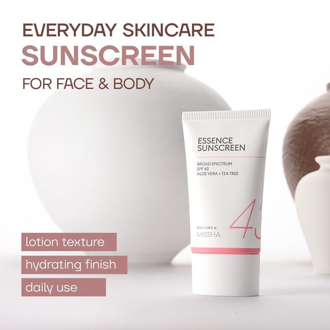 MISSHA All Around Essence Protector solar SPF 43 Sin fundición blan...