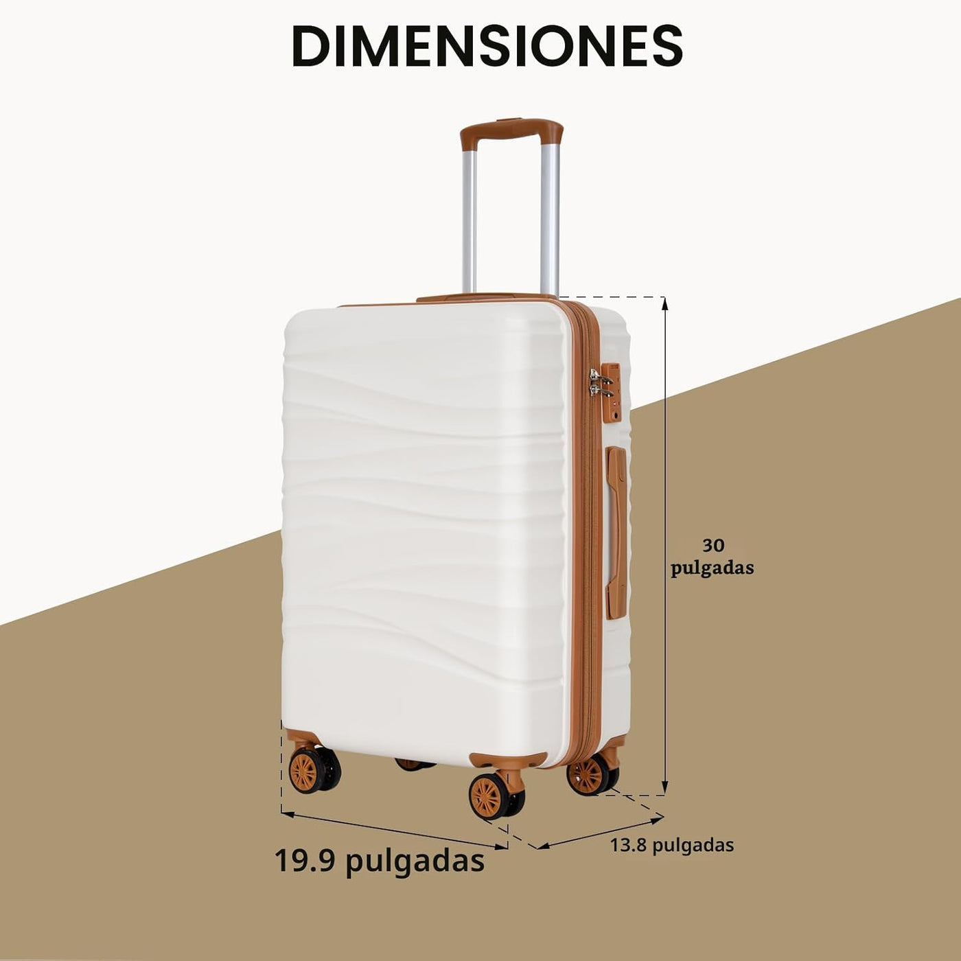 Romswi Equipaje Facturado de Carcasa Rígida Expandible de 30",...