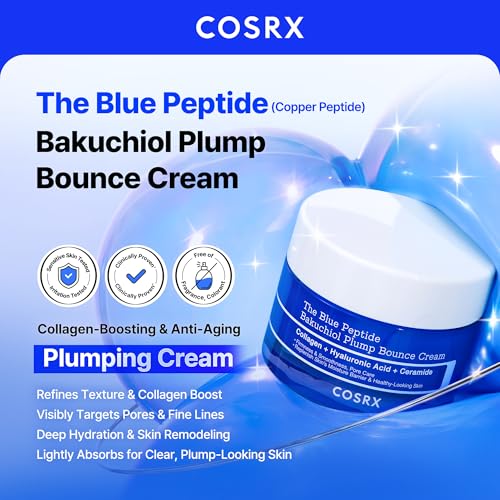 COSRX The Blue Copper Peptide Serum &amp; Cream Duo - Suero peptídi...