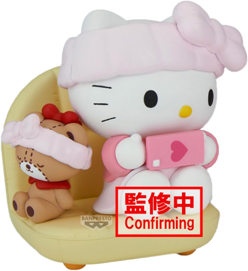Banpresto - Sanrio - Hello Kitty (ver. A) Figura de tiempo relajant...