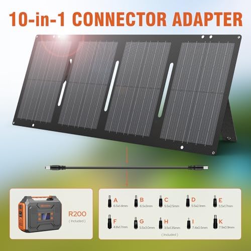 Generador de banco de energía solar de 300 W con panel de 60 W, est...