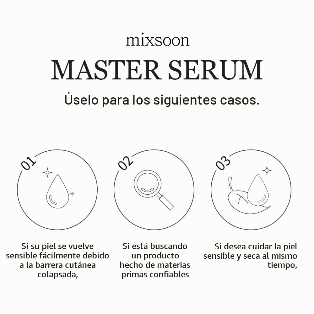 mixsoon Master Serum - Suero hidratante intensivo y revitalizante p...
