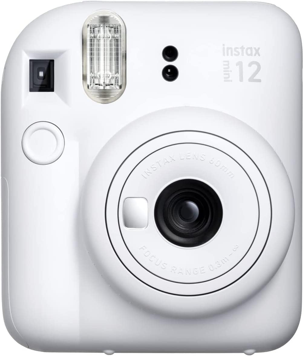 Cámara instantánea Fujifilm Instax Mini 12 color blanco arcilla + p...