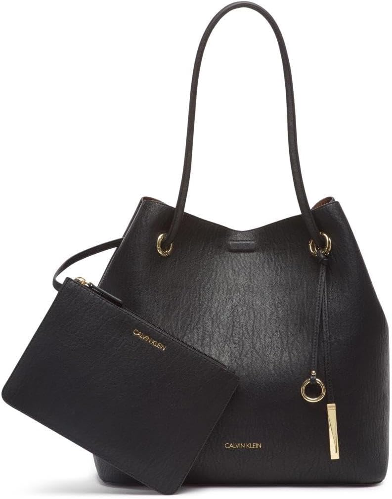 Calvin Klein Gabrianna Bubble - Bolso llave Norte\/Sur de piel sint...