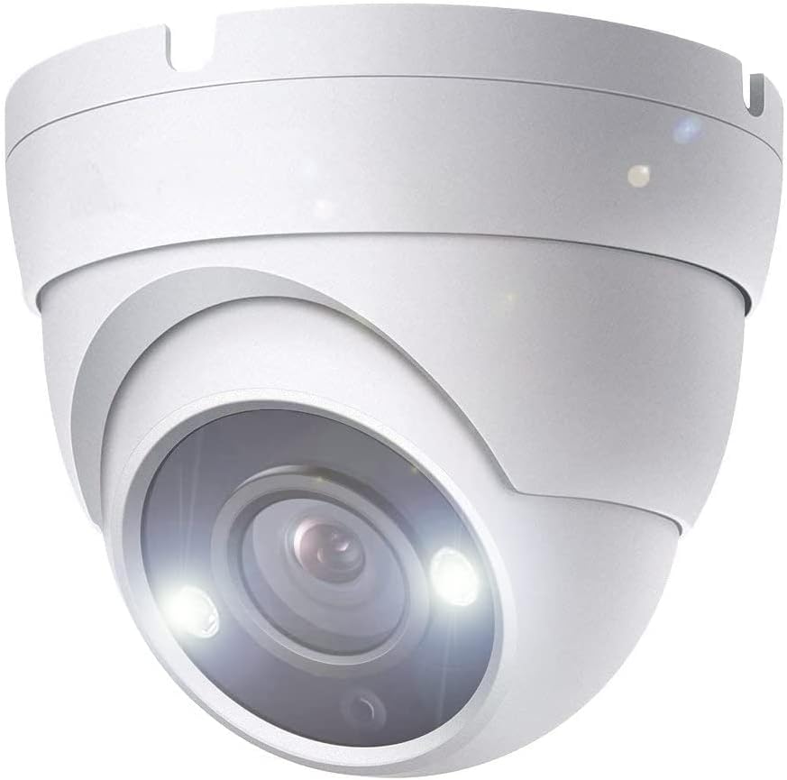 Real HD 5MP Cámara de seguridad con visión nocturna a todo color, d...