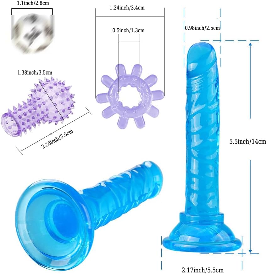 Consolador Vibrador de Punto G Tapón Anal Juego para Principiantes...