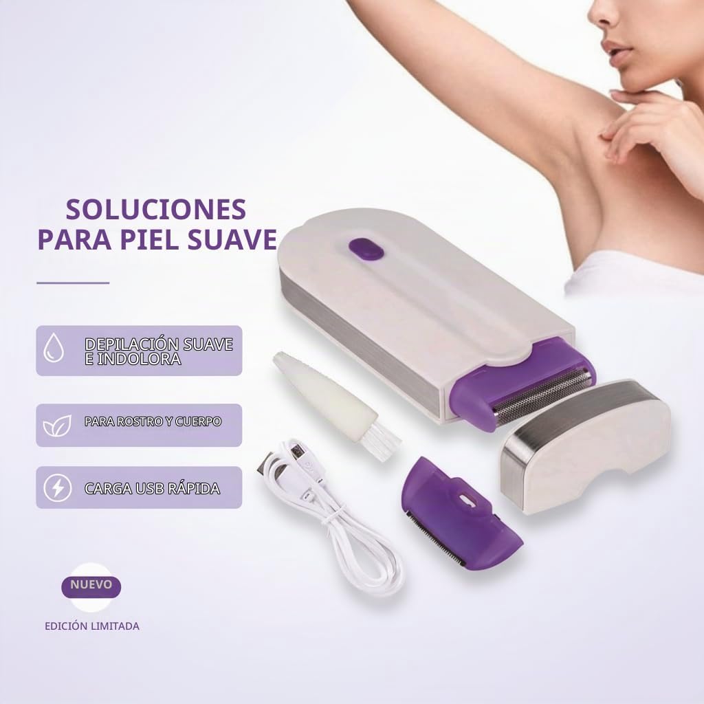Generic Eliminador de depilación recargable con láser para mujer, d...
