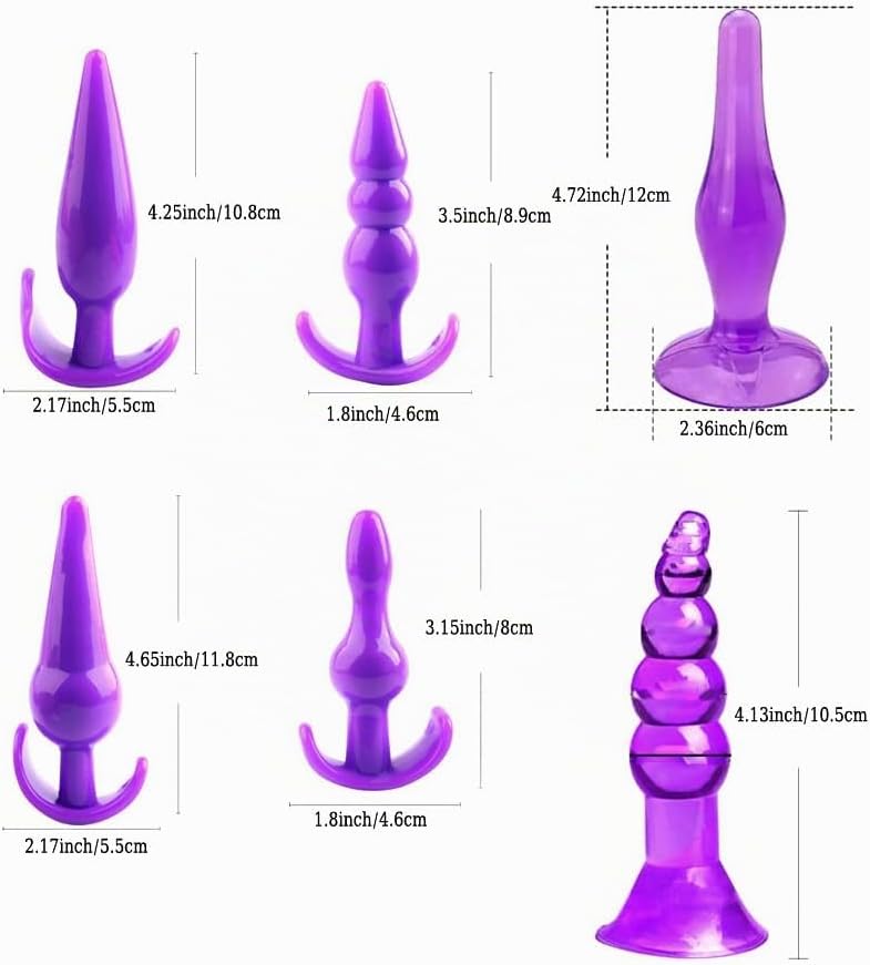 Consolador Vibrador de Punto G Tapón Anal Juego para Principiantes...