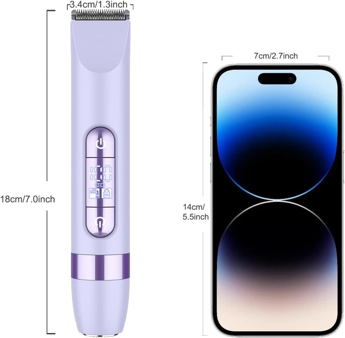 Hatteker Afeitadora eléctrica para mujer de 4 en 1, recortador de p...