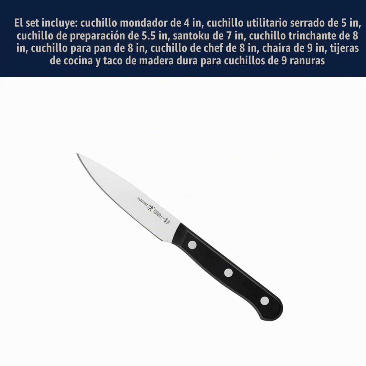 HENCKELS Solution - Juego de cuchillos afilados de 10 piezas, cuchi...