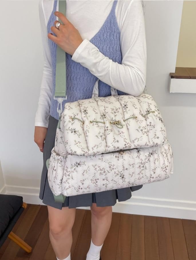 ANKICK Mochila acolchada para pañales con correas para cochecito, b...
