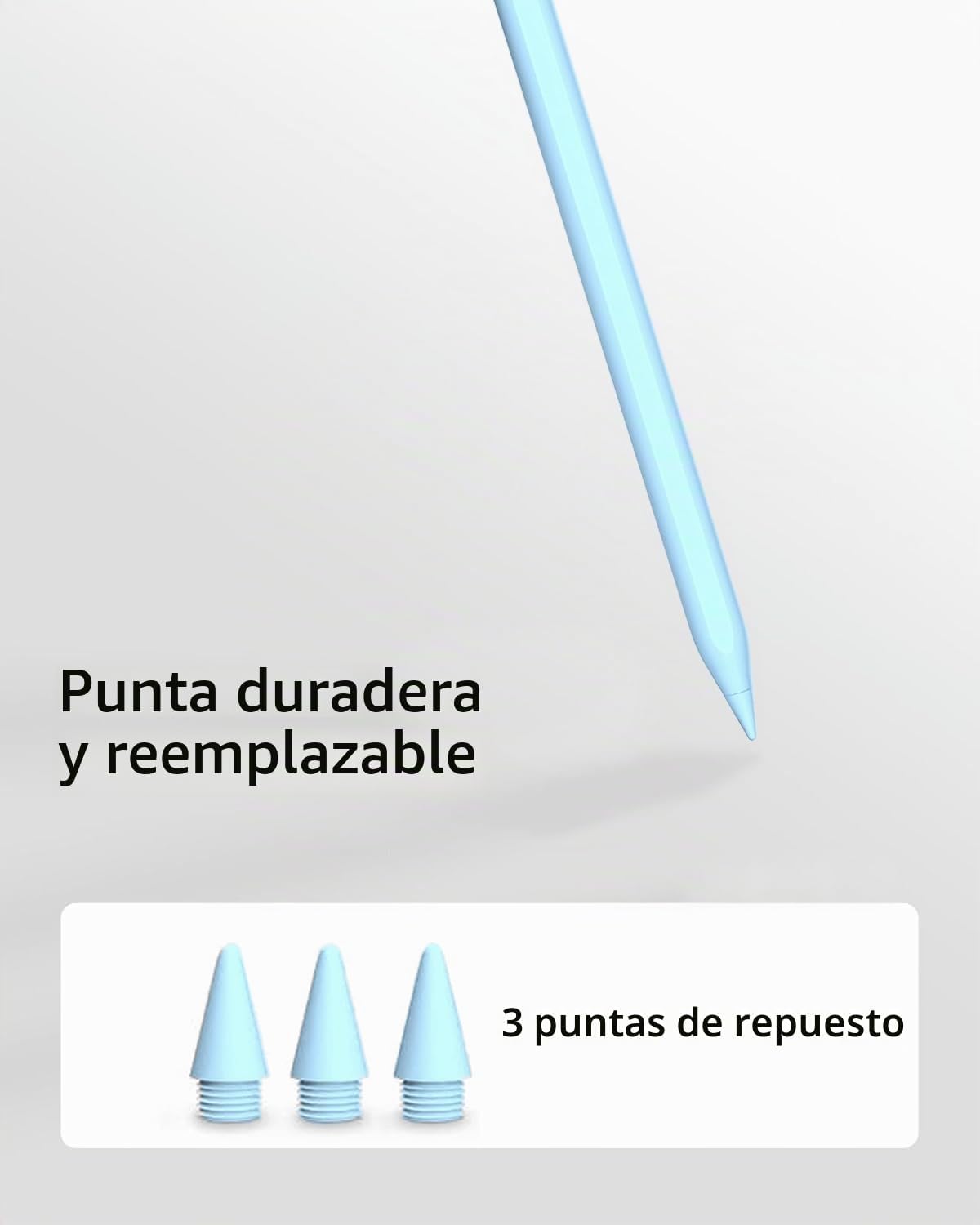 Lápiz capacitivo para iPad (2025-2018), sensibilidad a la inclinaci...