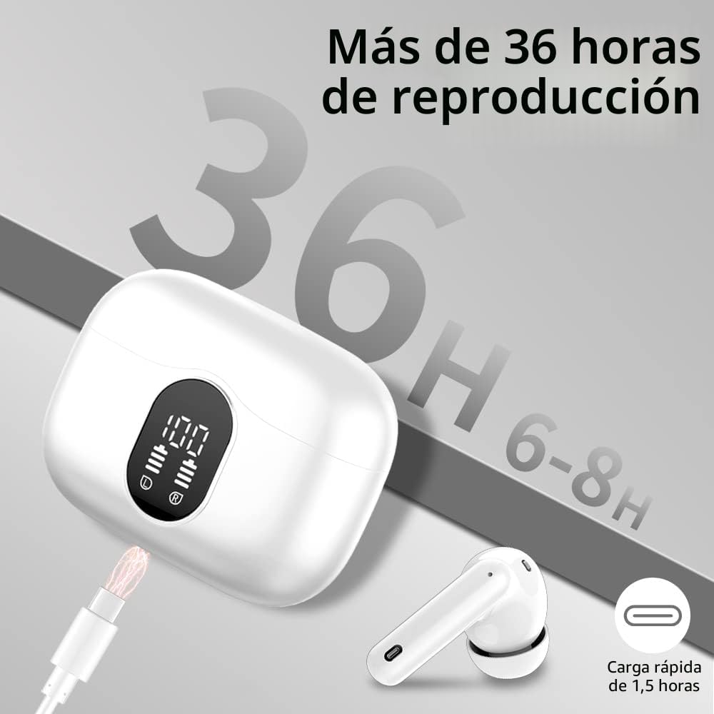 Auriculares inalámbricos verdaderos Auriculares Bluetooth Auricular...