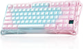 Teclado para juegos GravaStar Mercury K1 Lite 75%, teclado inalámbr...